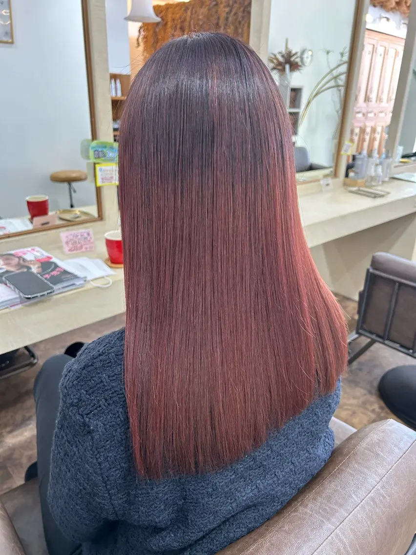 ロング ヘアカラー トリートメント YUIMARL SUZUKAのヘアスタイル