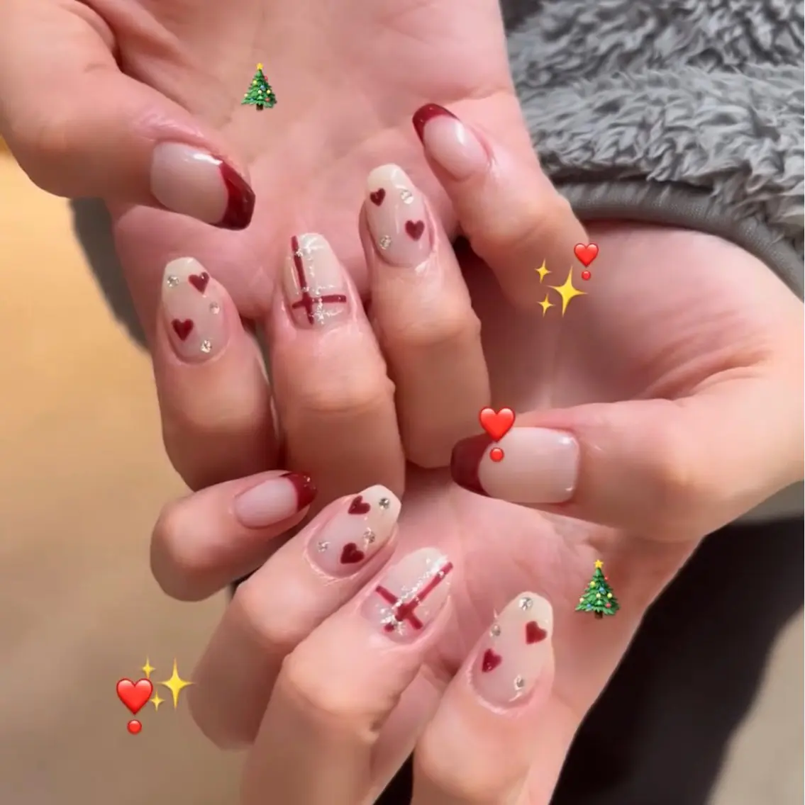 ネイル クリスマス ハンドネイル ibuki 🎀 / アイ・ネイリストのマツエク・マツパデザイン