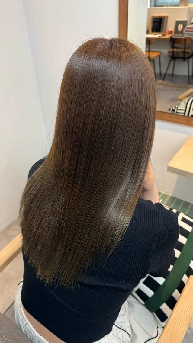 セミロング カラー ヘアアレンジ カット ヘアカラー トリートメント 💎韓国ヘア/ 艶カラー💎souのヘアスタイル