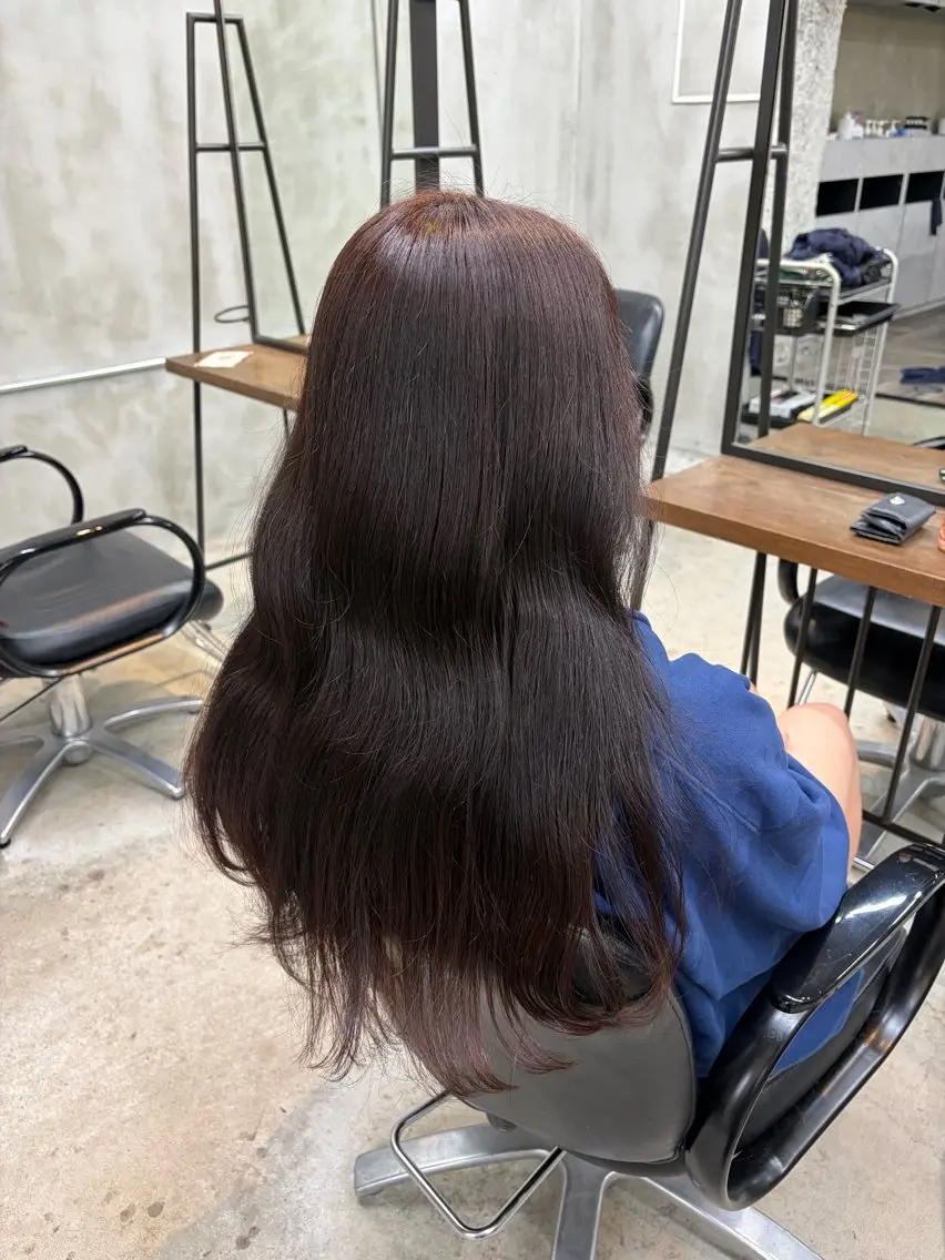 ロング カラー 塩崎 未格のヘアスタイル