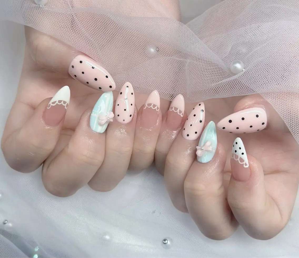 ネイル 長さ出し Mi nailsのネイルデザイン