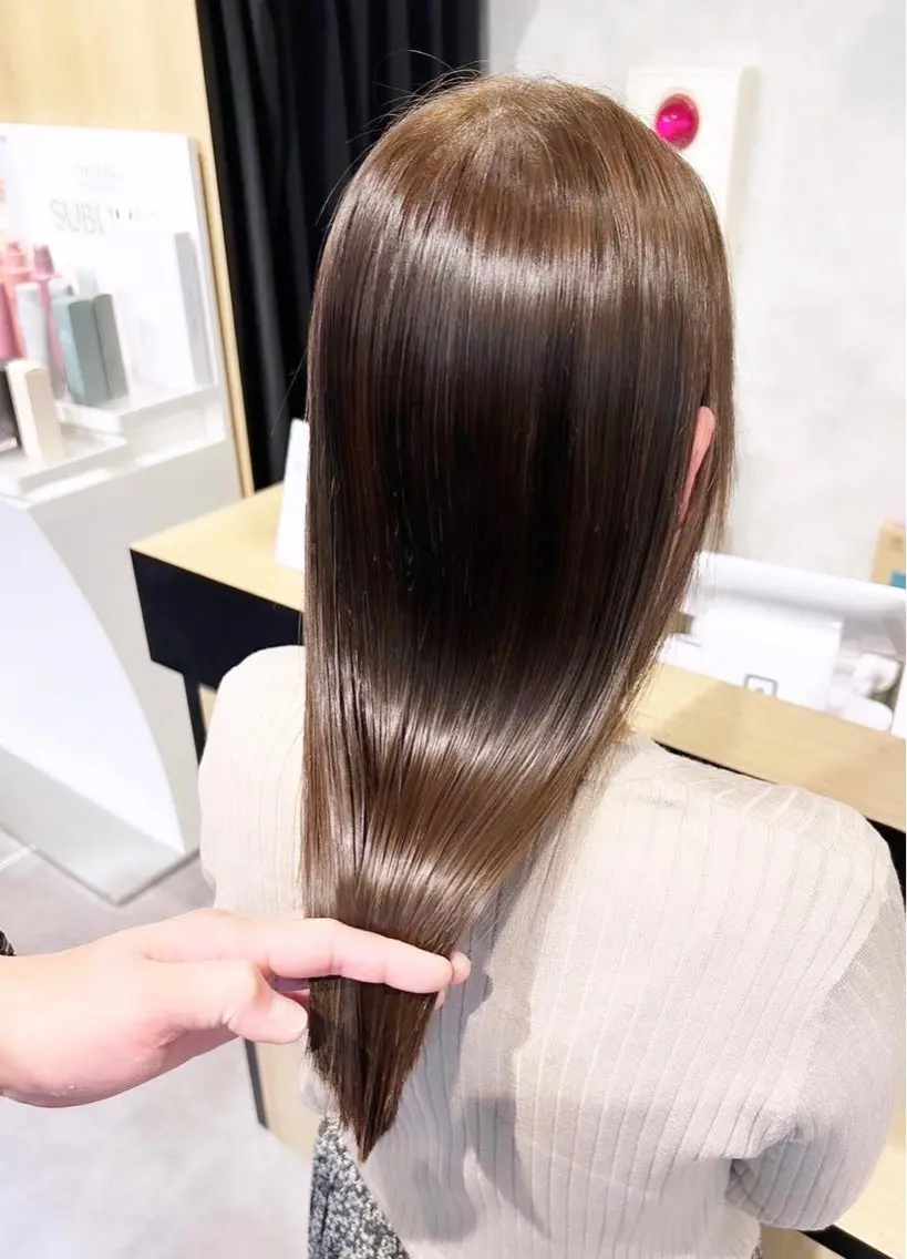 ロング カラー パーマ ブリーチ 髪質改善 ロング トリートメント 酸性ストレート ヘアカラー 縮毛矯正 💎髪質改善専門 jewel boxのヘアスタイル