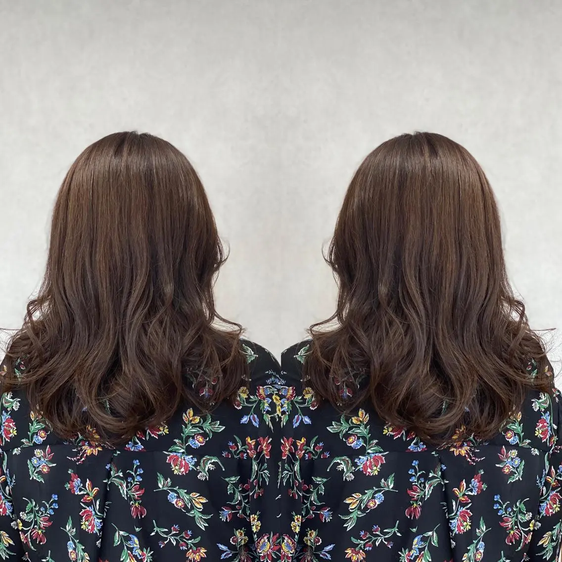 セミロング カラー tocca 💜石田愛結💜のヘアスタイル