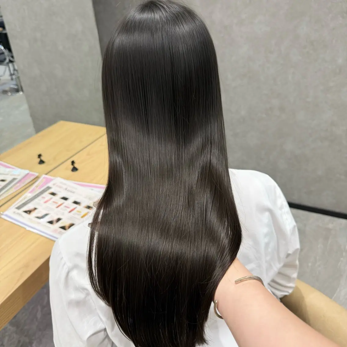 ロング 髪質改善 縮毛矯正 トリートメント 酸性ストレート 縮毛矯正 すずきなつき 縮毛矯正🐰🌙のヘアスタイル