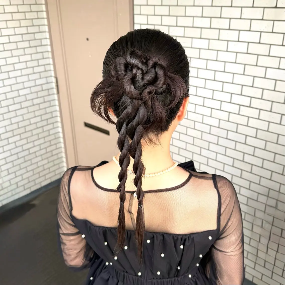 ロング ヘアアレンジ 結婚式・ブライダル デート ヘアセット 褒められヘアメイク /ボブ女子🐶みおのヘアスタイル