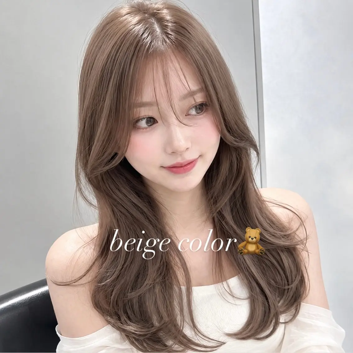 ロング ヘアカラー 髪質改善/透明感/ リア💋のヘアスタイル