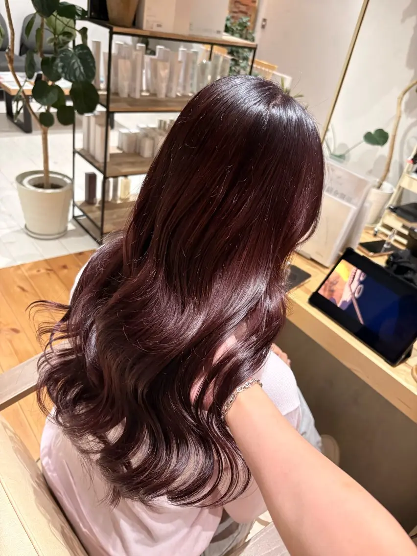 ロング ヘアカラー トリートメント プルシールエクステ/ ハイトーン/ブリーチのヘアスタイル