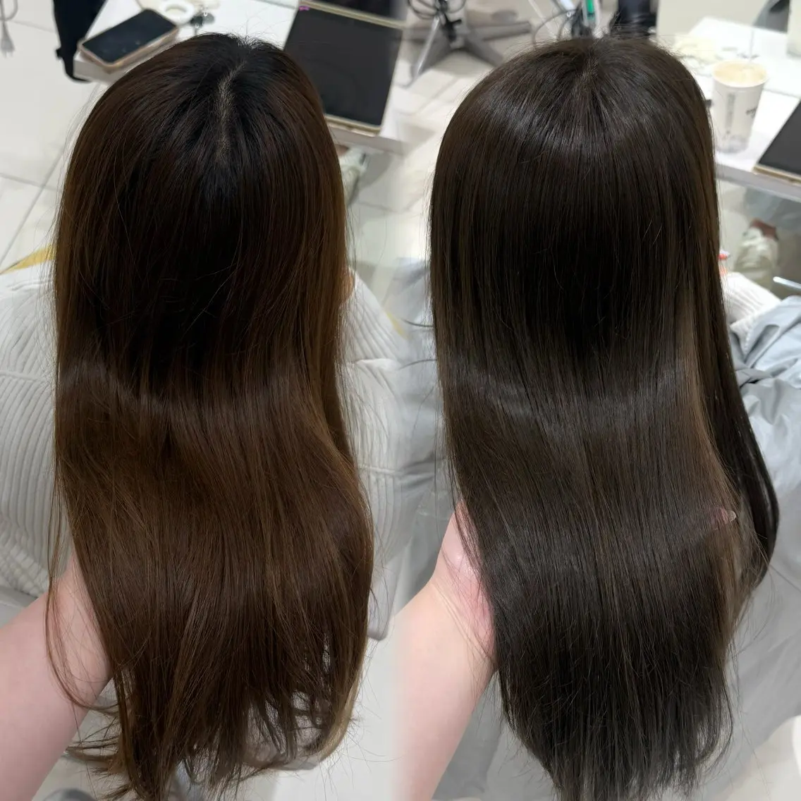 ロング カラー カット ヘアカラー トリートメント 内田 志乃のヘアスタイル
