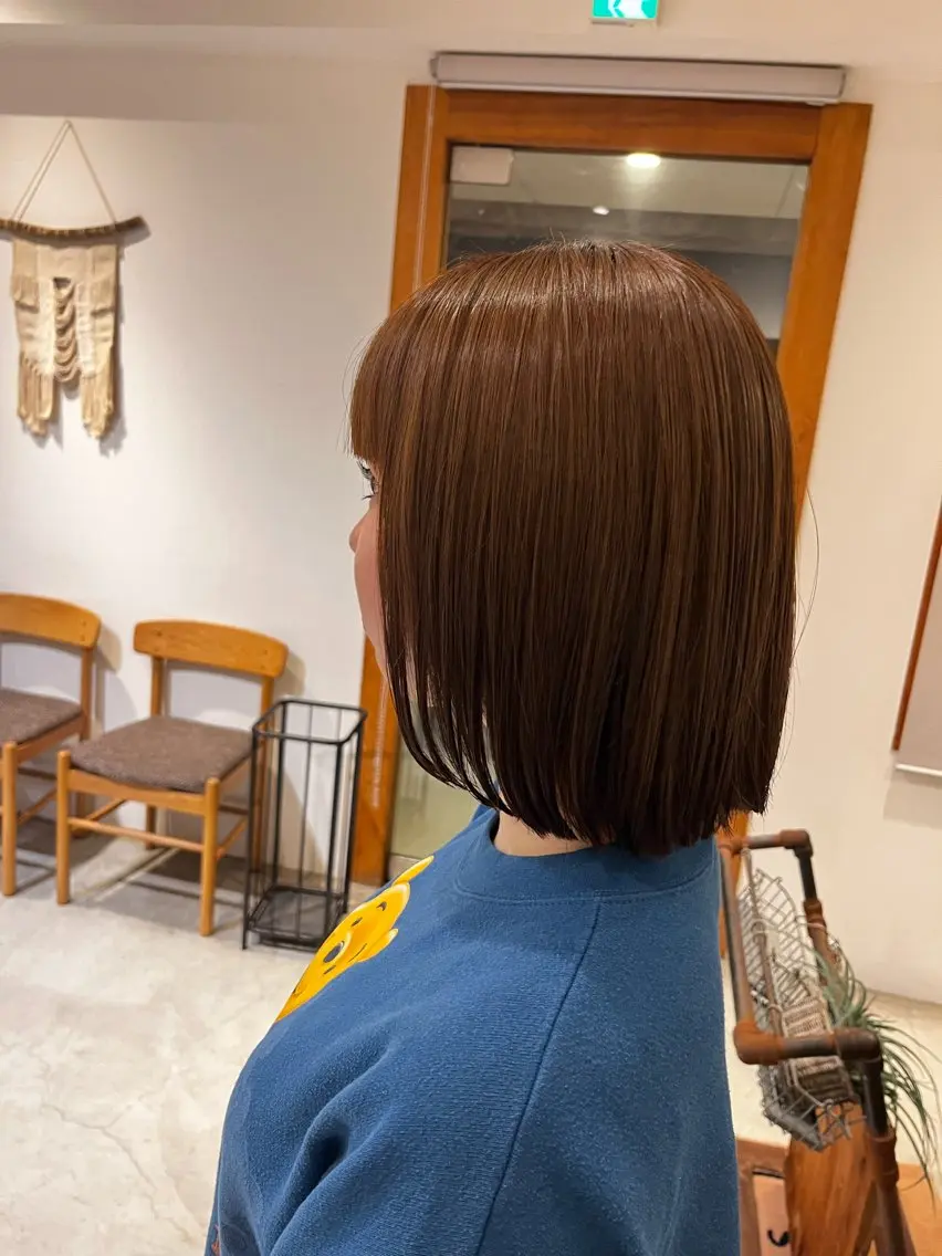 ショート ボブ カット 堀内 美那のヘアスタイル