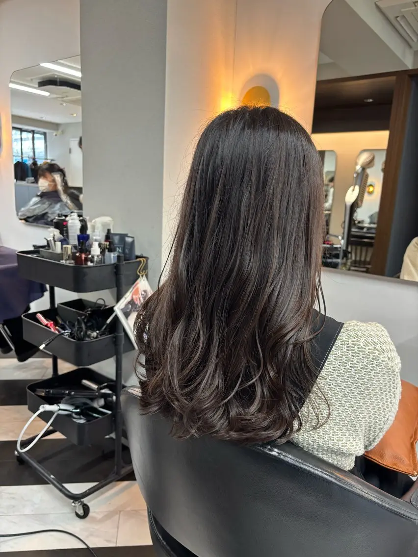 セミロング カット ヘアカラー トリートメント 🦄艶髪育毛🌟毛髪 診断/セット/駒井のヘアスタイル