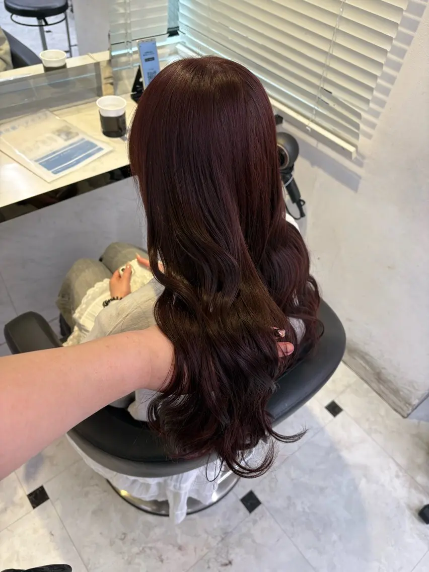 ロング カラー 透明感ベージュカラー 🪞上野🪞AIのヘアスタイル