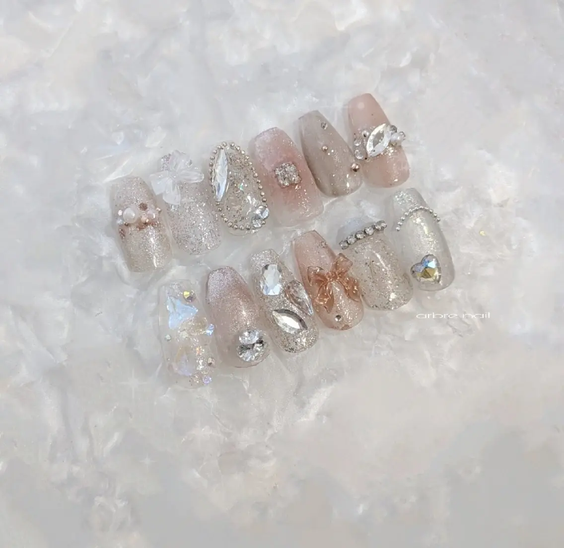 ■立体ビジューnail゜＊+の写真
