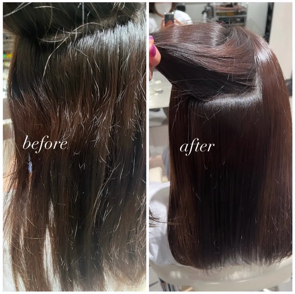 【💗艶髪ストレート💗】カット✂️➕縮毛矯正➕トリートメントの写真