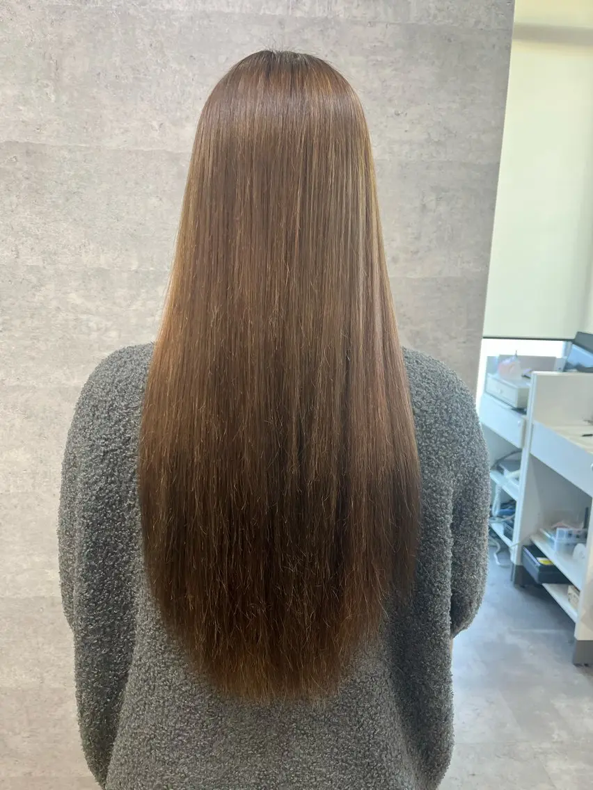 ロング カラー 紫音 cutwells郡山のヘアスタイル