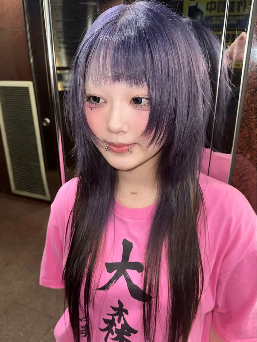 セミロング カット ヘアカラー トリートメント ブリーチ・レイヤ ー特化🔥 ちかまるのヘアスタイル