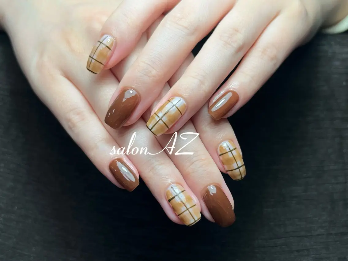 ネイル アートネイル 長さ出し フットネイル フレンチネイル ジェルネイル ハンドネイル salon AZのネイルデザイン