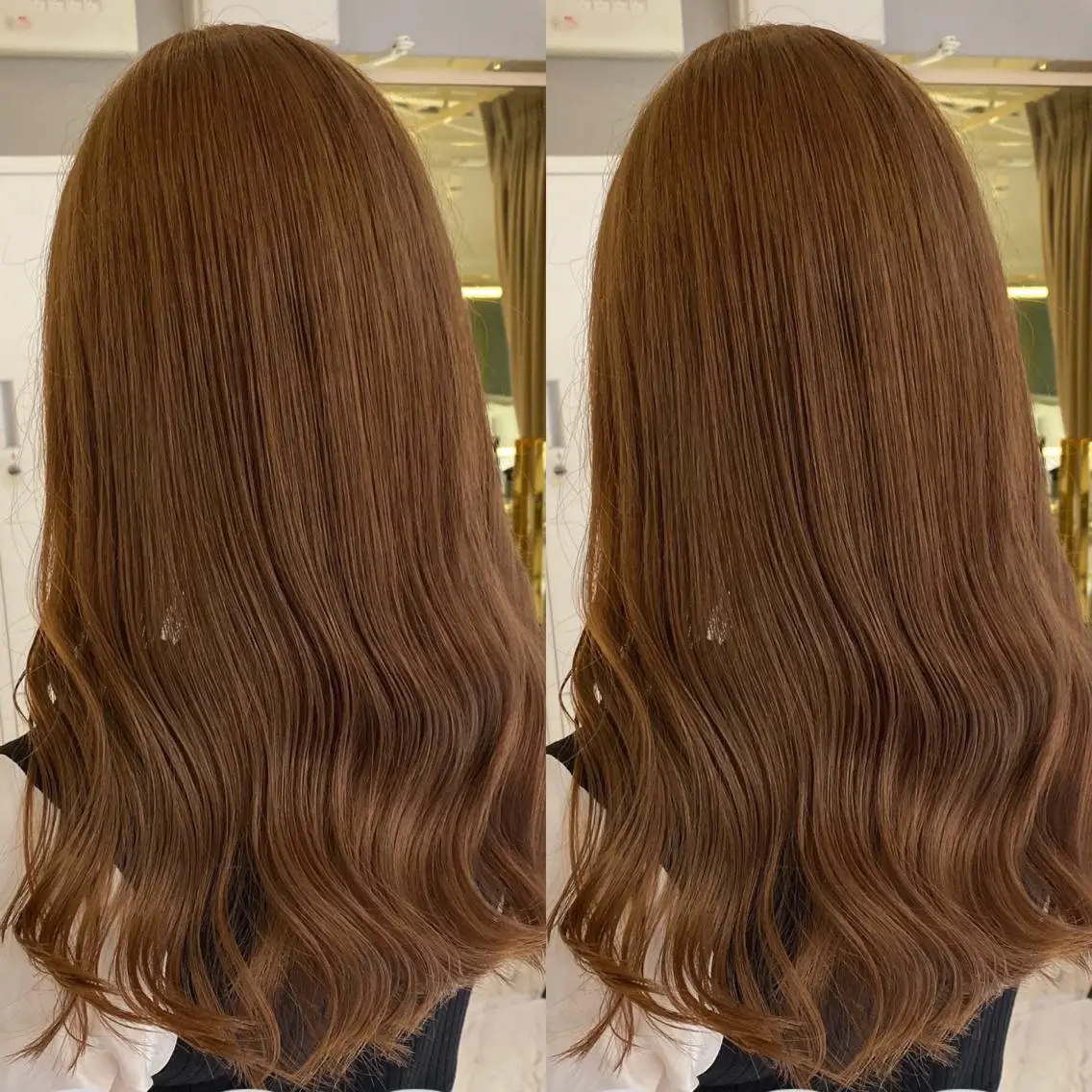 セミロング カラー ヘアアレンジ ブリーチ ケアブリーチ ブリーチなしカラー ヘアカラー トリートメント 梅田中崎町髪質改善 /オキヒロト/エコルのヘアスタイル