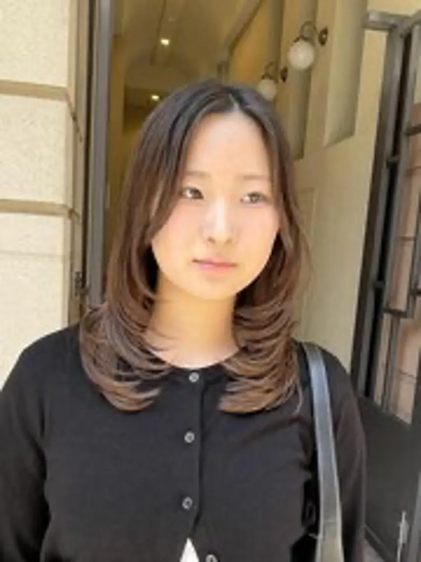 ミディアム カラー ヘアカラー トリートメント 横浜/✨️透明感 カラー✨️/美優のヘアスタイル