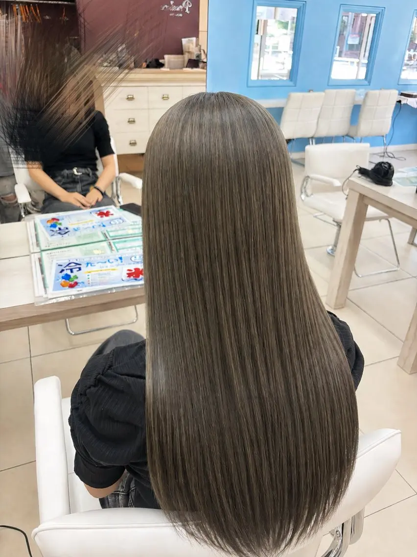 ロング カラー ヘアカラー トリートメント ダブルカラー🫧 まい🍀のヘアスタイル
