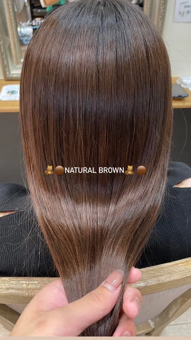 カット💇‍♀️➕【透明感＆高発色💗】🌈ボタニカルカラー➕美潤トリートメント✨の写真
