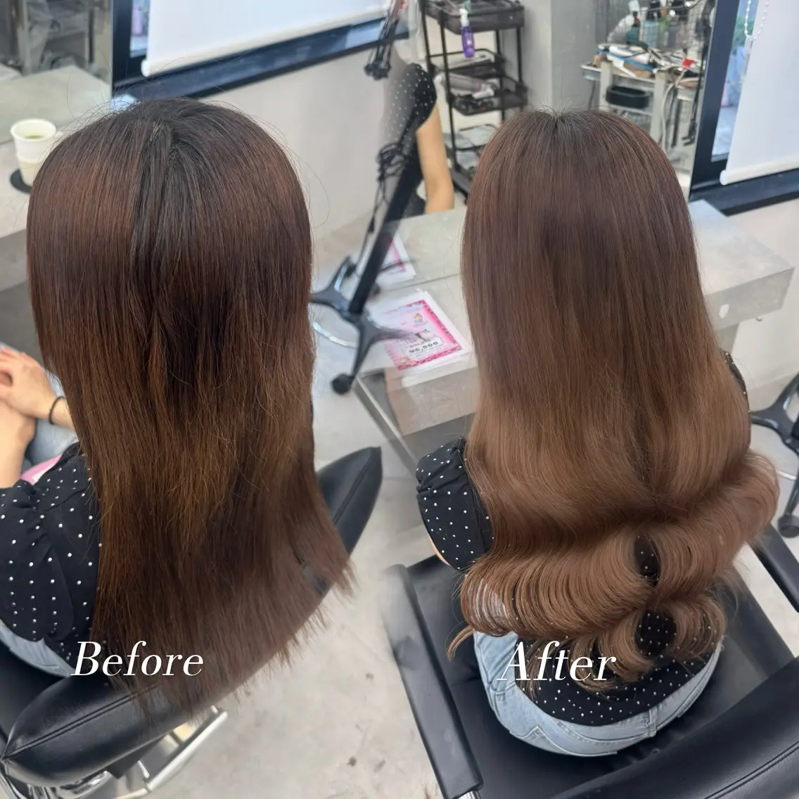 ロング シールエクステ エクステ ロング カット エクステ 横浜 エクステ🎀/ カラー🌙┊︎もものヘアスタイル