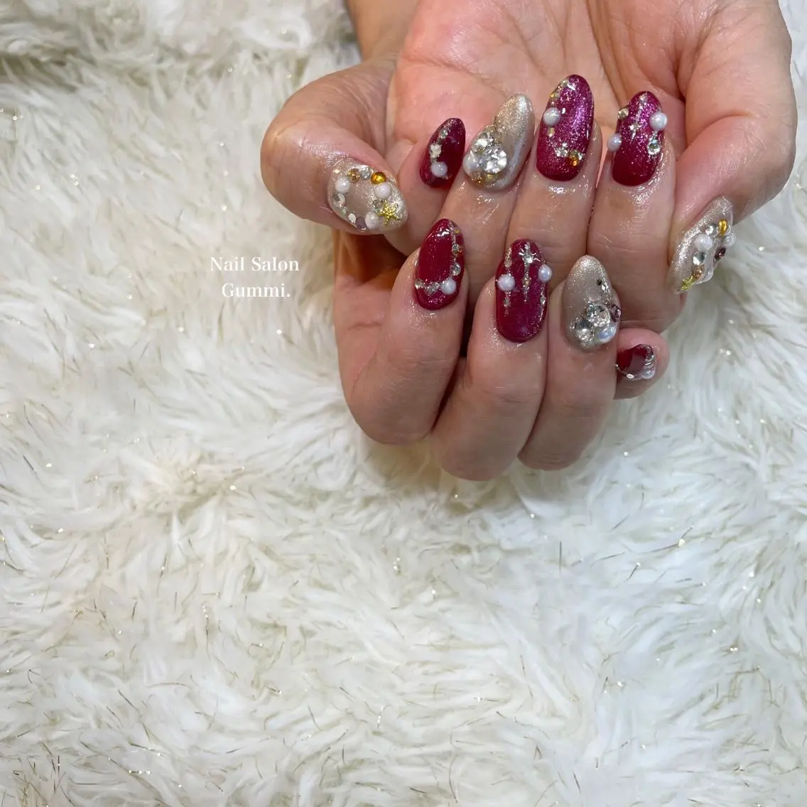 ネイル 冬ネイル クリスマス Nail Salon Gummi.のネイルデザイン