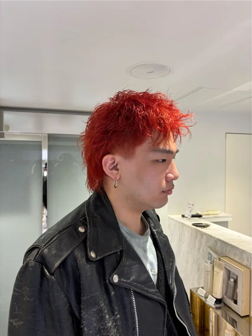 ショート カラー メンズ ヘアカラー リュウザキ シオンのヘアスタイル