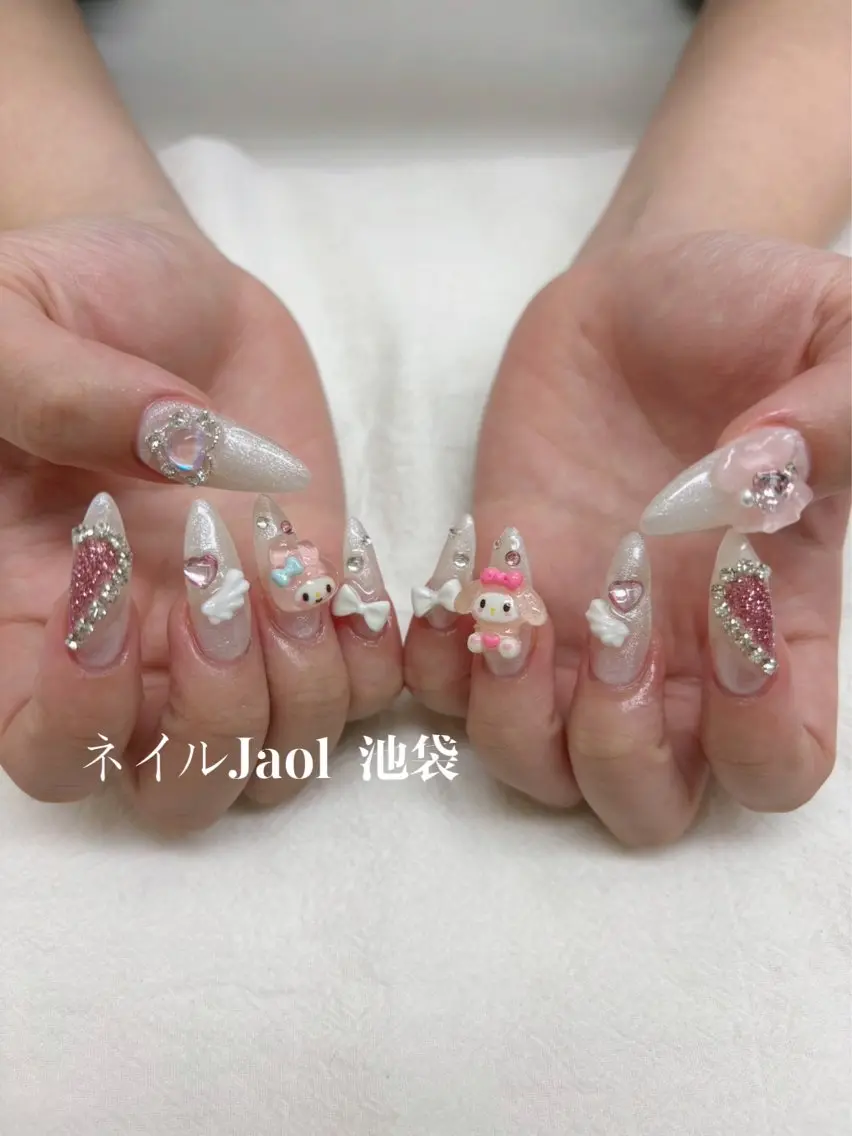 ロング ネイルJaol 池袋のネイルデザイン