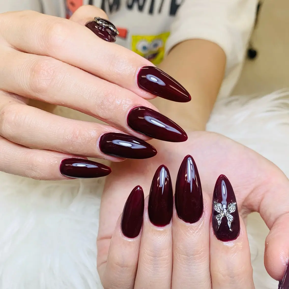 ネイル チークネイル 長さ出し フットネイル マグネットネイル 持ち込み ハンドネイル ANH NAIL ゴテゴテ専門店💎のネイルデザイン
