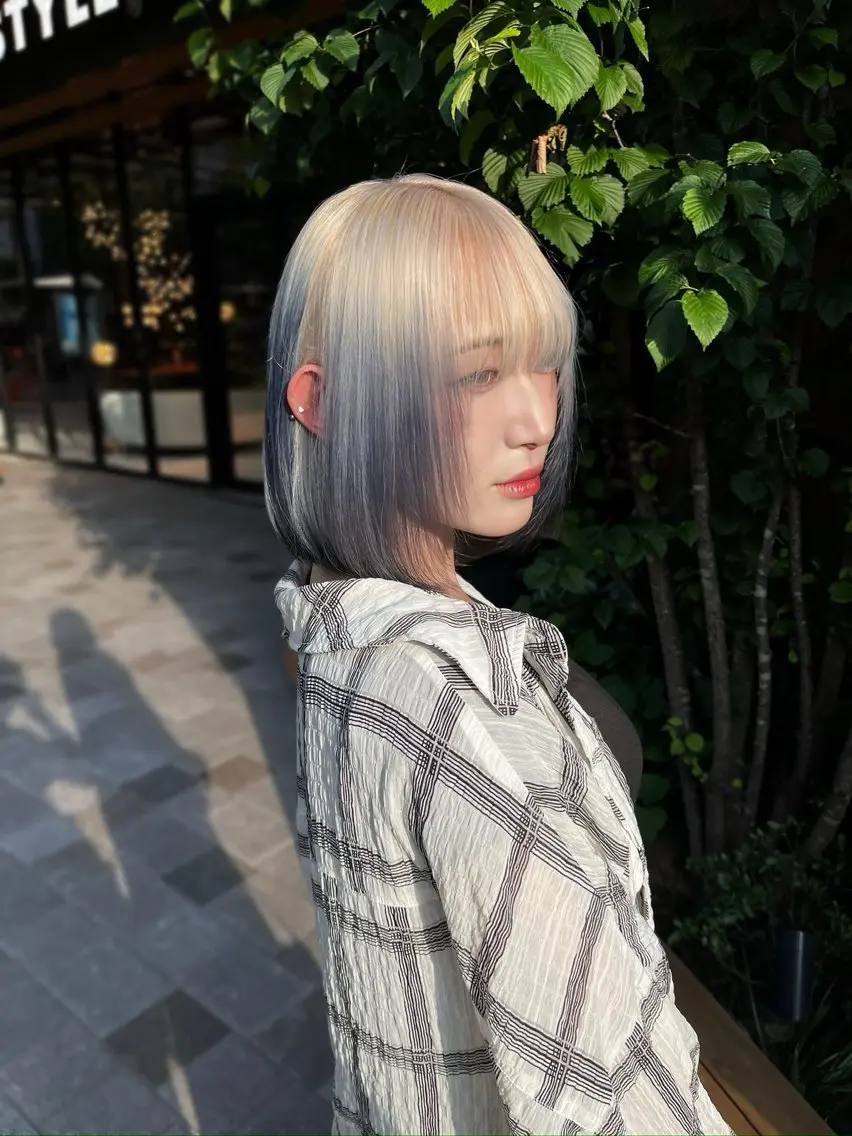 ミディアム カラー ブリーチ ケアブリーチ ハイトーンカラー TOTA 唯一無二カラーのヘアスタイル