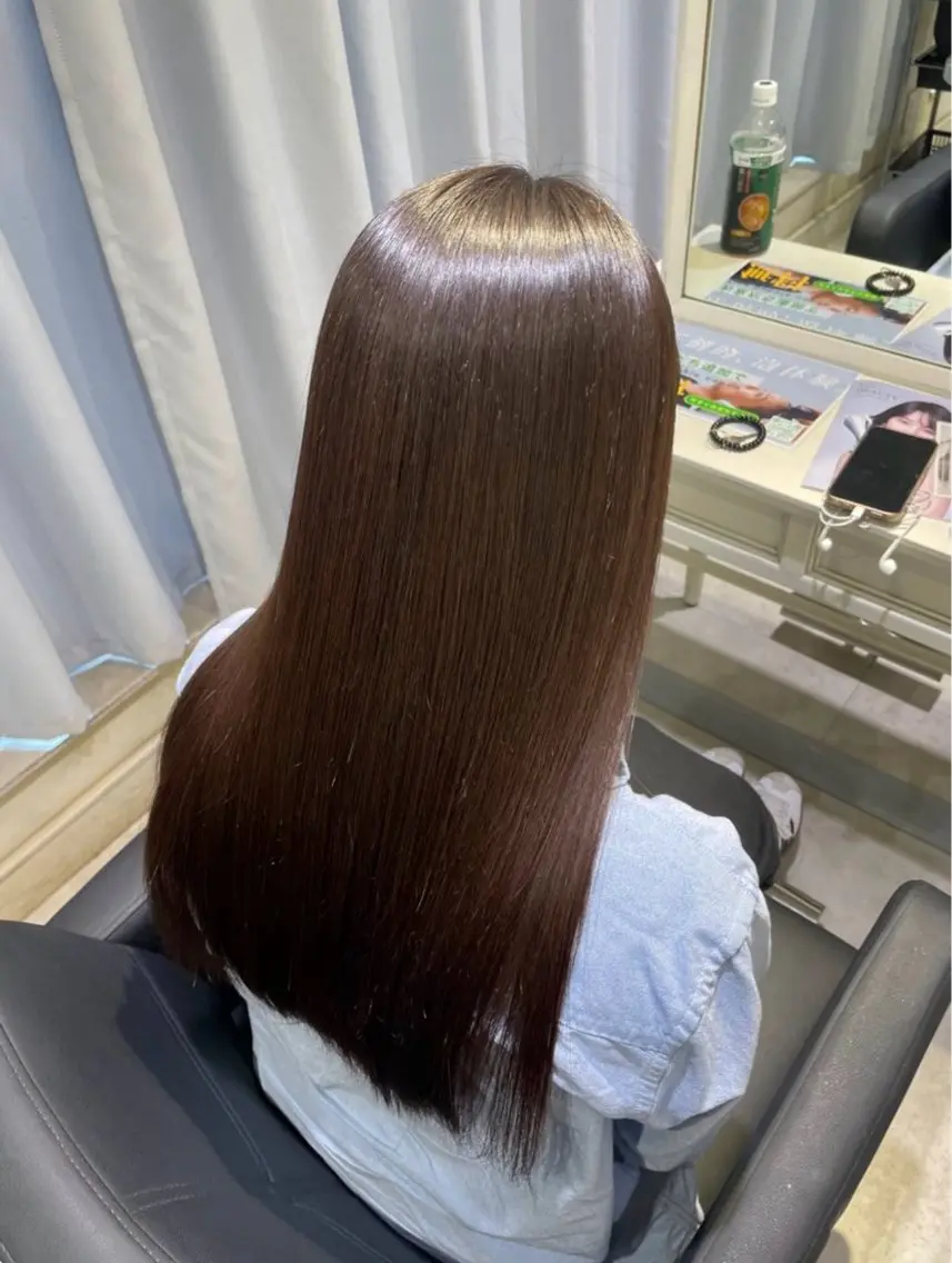パーマ 縮毛矯正 トリートメント 💙透明感カラー/ 縮毛矯正/ゆうな💙のヘアスタイル