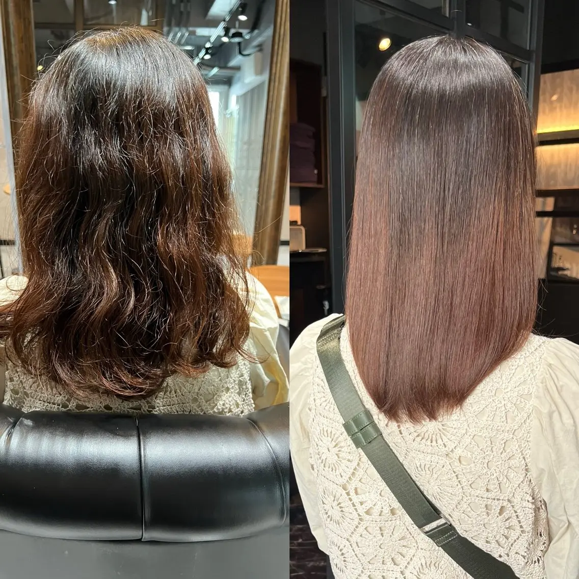 ミディアム 縮毛矯正 成田 和樹のヘアスタイル