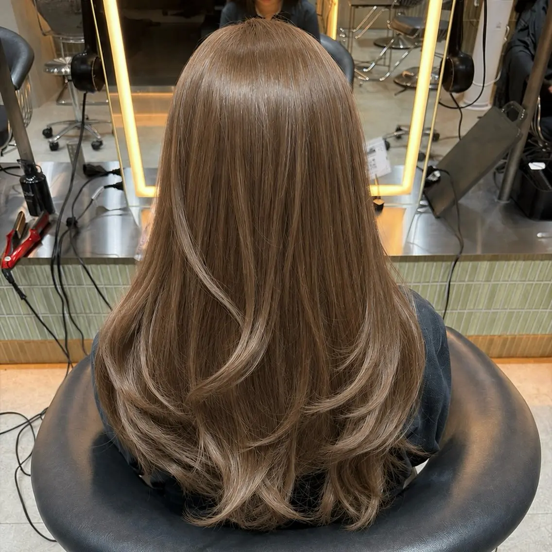 カラー カット ヘアカラー トリートメント りな💗垢抜け前髪/ レイヤー💗縮毛矯正のヘアスタイル