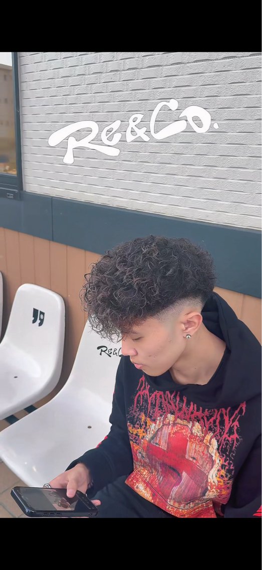 ショート パーマ カット パーマ RE&COメンズ リュウタのヘアスタイル