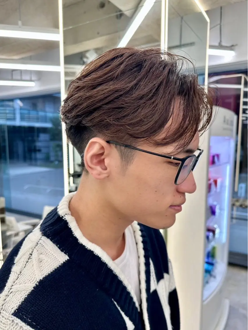 【期間限定】 今話題✨️メンズ毛流れフェザーパーマ➕カットの写真