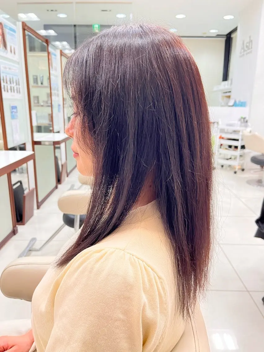 セミロング カット ヘアカラー 韓国レイヤー/透明感 💎Tomoya💎のヘアスタイル