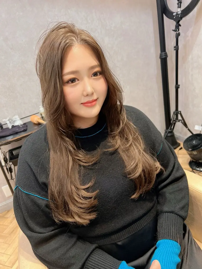 ロング 韓国風ヘア レイヤーカット 平川 友理/韓国ヘア💘のヘアスタイル