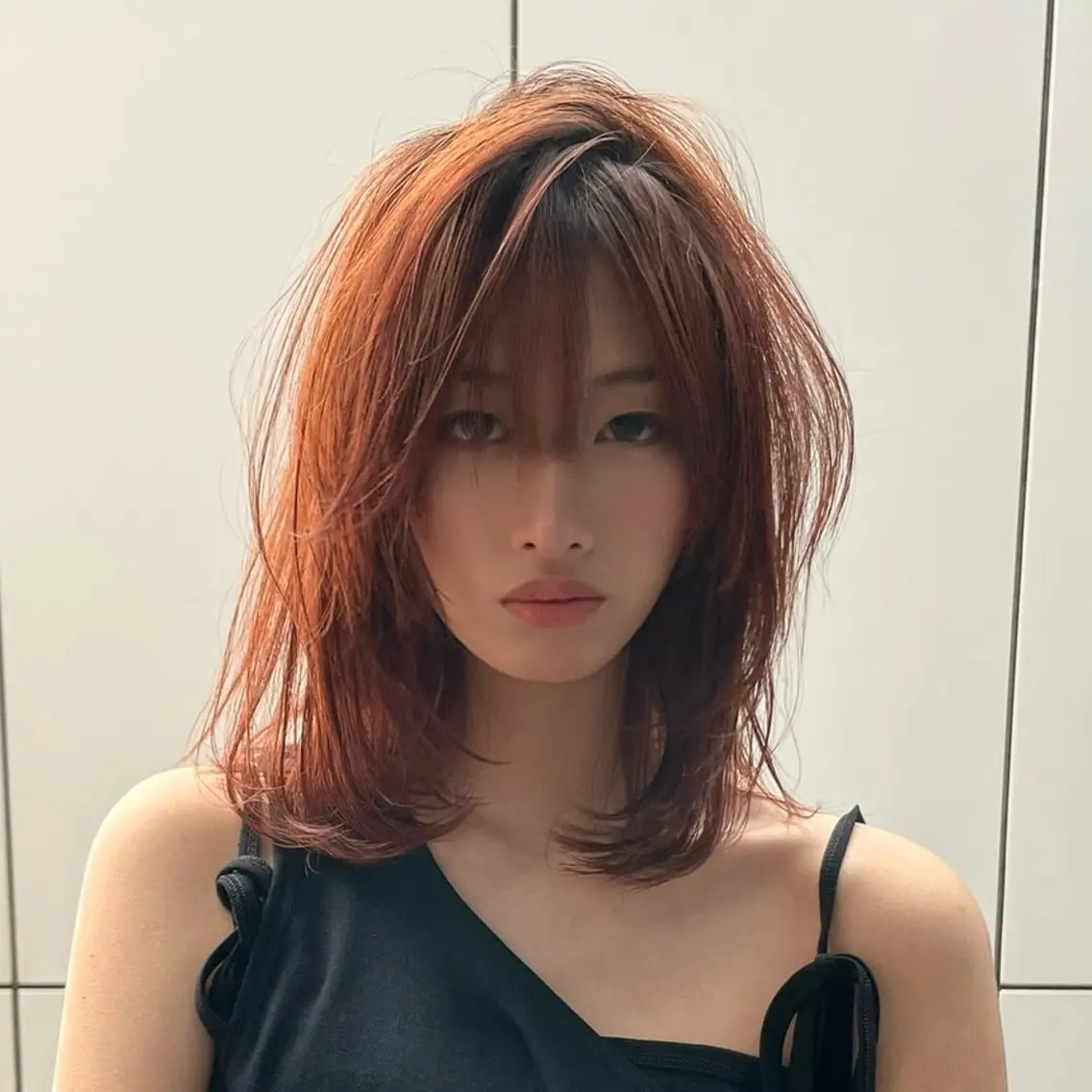 ミディアム カラー カット ヘアカラー トリートメント ブリーチ/レイヤー 艶カラー💫チャンのヘアスタイル