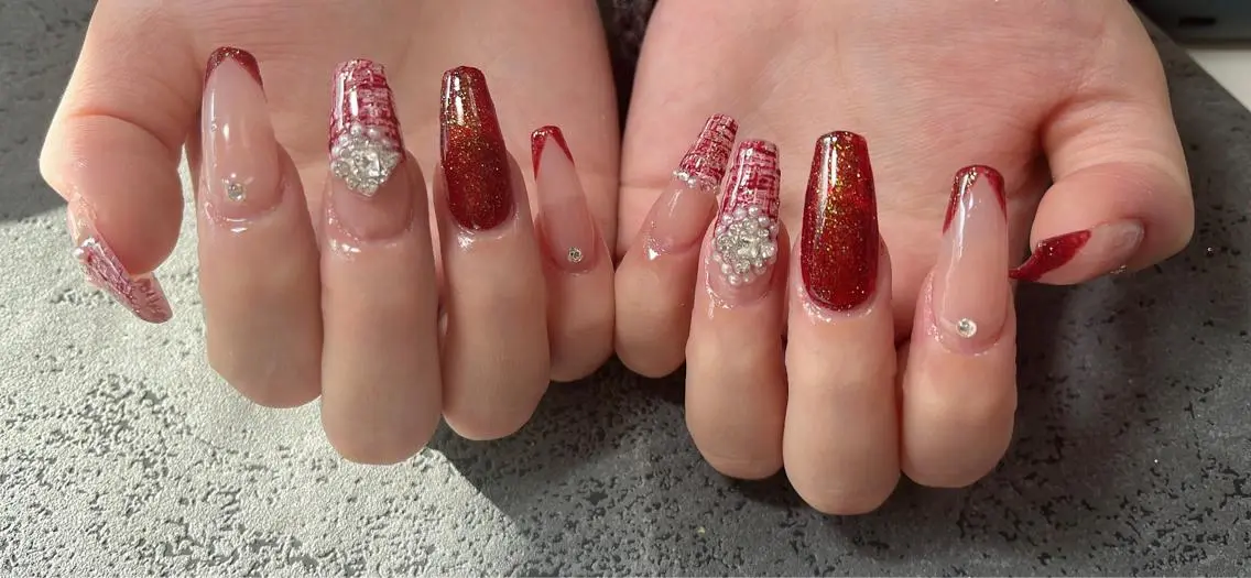 ネイル ツイードネイル Mimi Nailのネイルデザイン