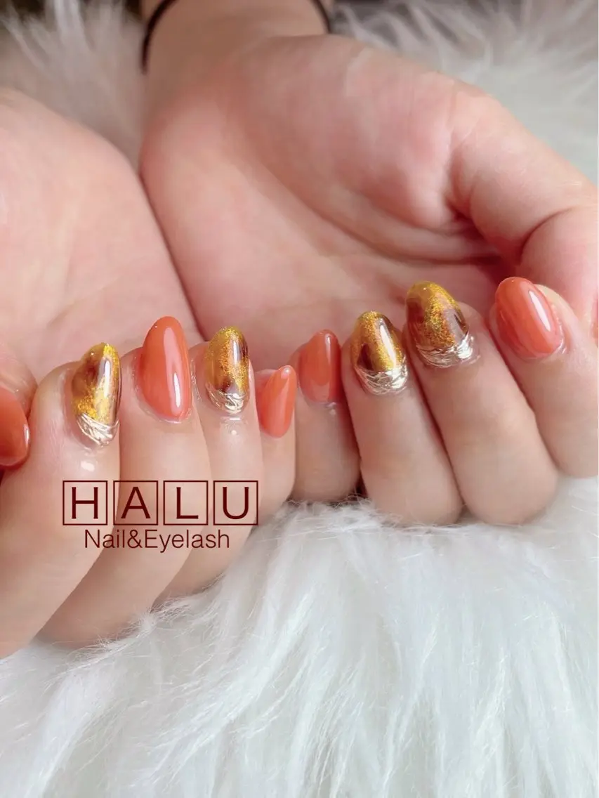 ネイル べっ甲ネイル HALU ハルのネイルデザイン