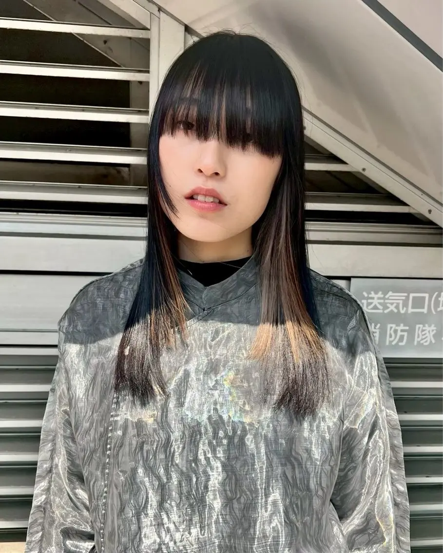 セミロング 似合わせカット カット yui/レイヤー/ ラベンダー/似合わせのヘアスタイル