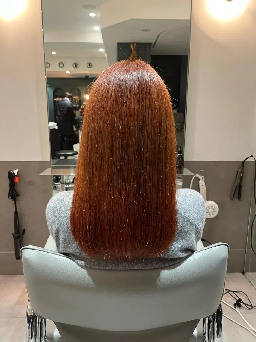 セミロング カラー ヘアカラー 🌻暖色カラー🌻 sakuraのヘアスタイル