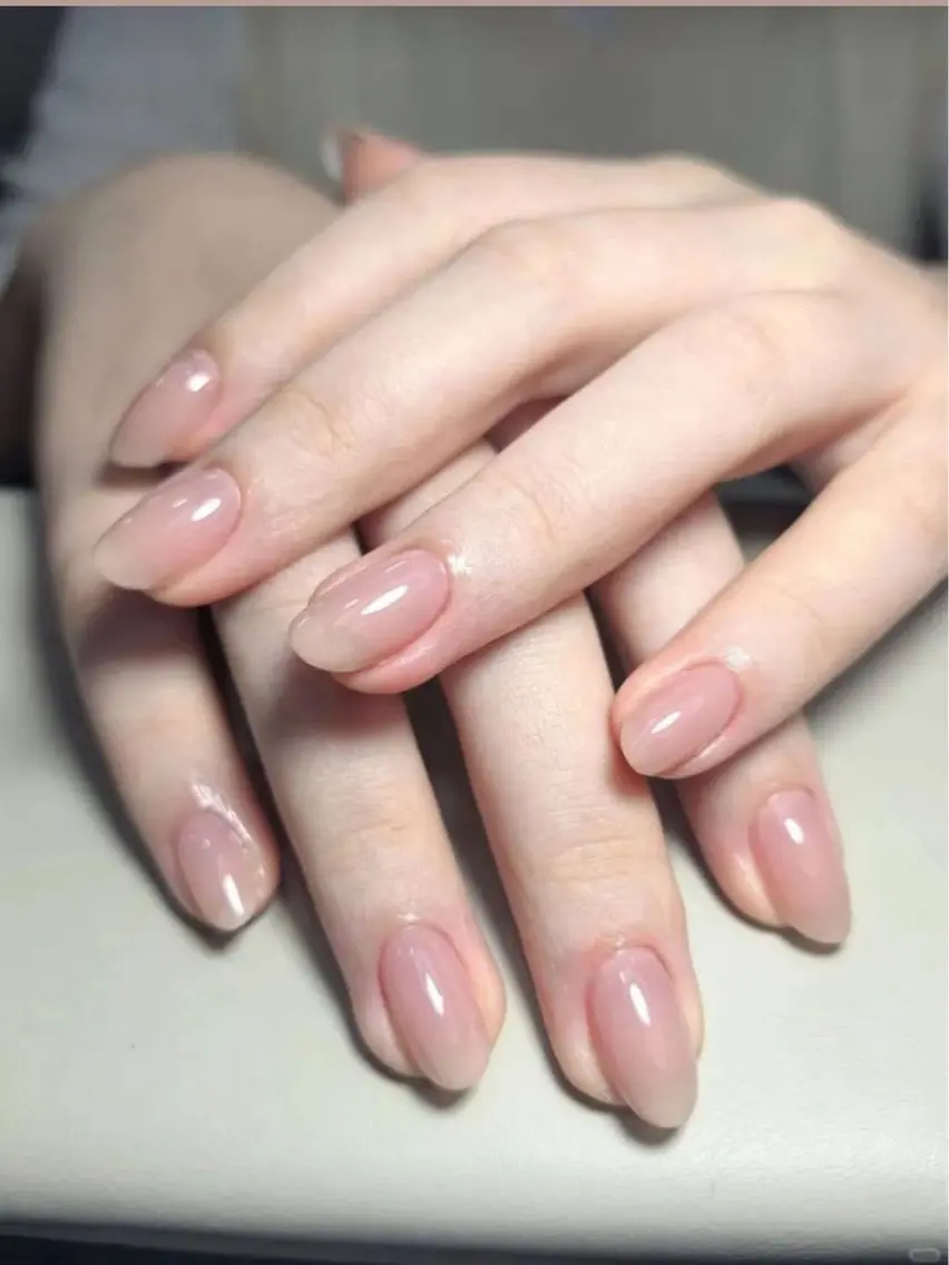 ネイル チークネイル ドット フレンチネイル グラデーション 韓国ネイル ハンドネイル Minette nailrinrinのネイルデザイン