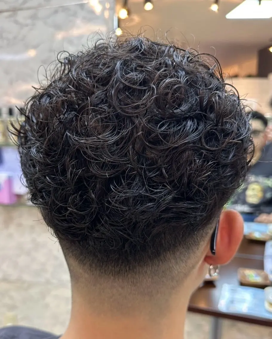 ショート パーマ パーマ 熊谷 拓海のヘアスタイル