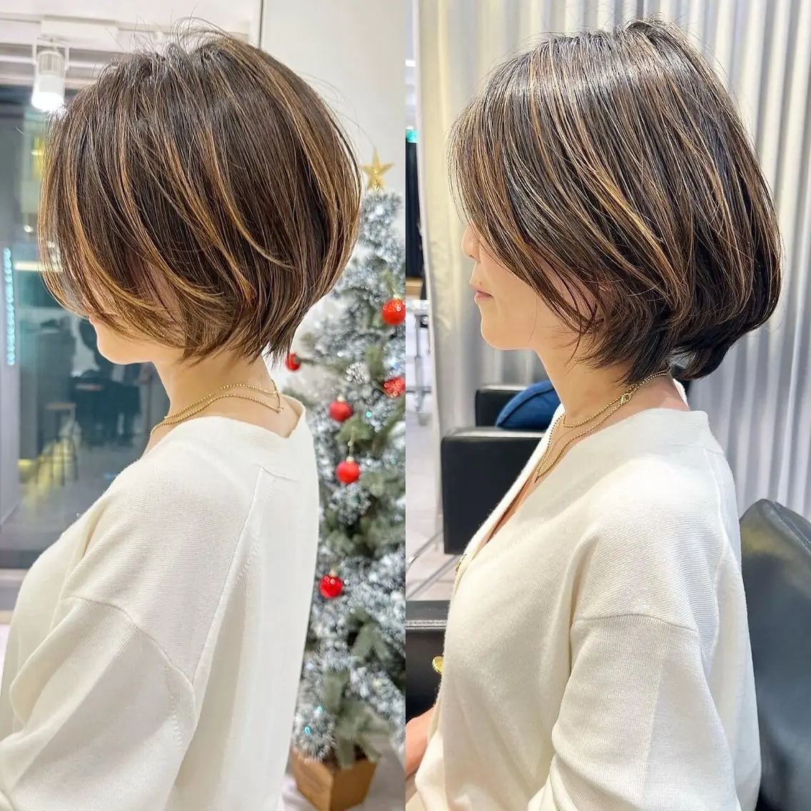 ショート カット ヘアカラー 銀座/大人ショート /絶壁解消/若狭真央のヘアスタイル