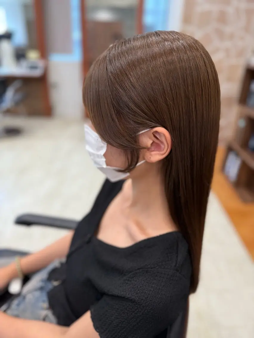 【ご新規様限定・指名料込み】カット+透明感カラー+超音波Aujuaベーストリートメント🍯💭の写真