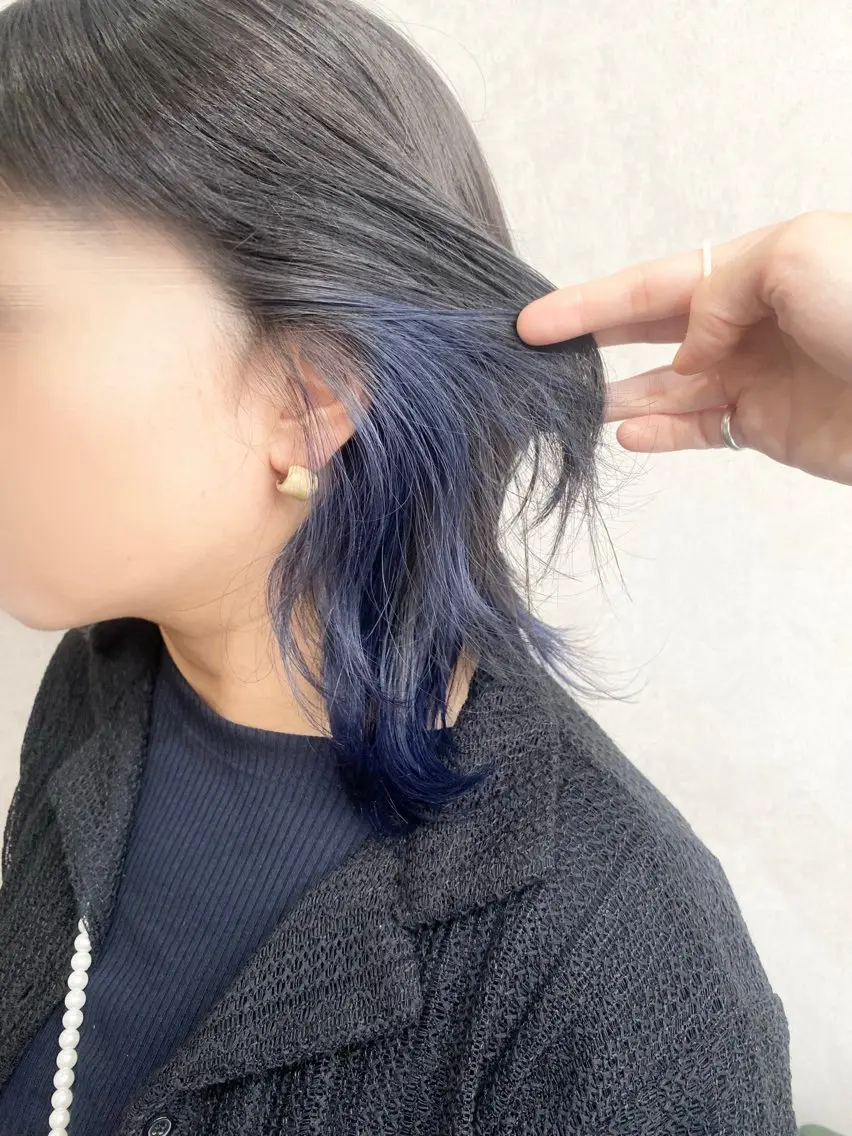 ミディアム カラー カット ヘアカラー ＳＨＩ ＺＵのヘアスタイル