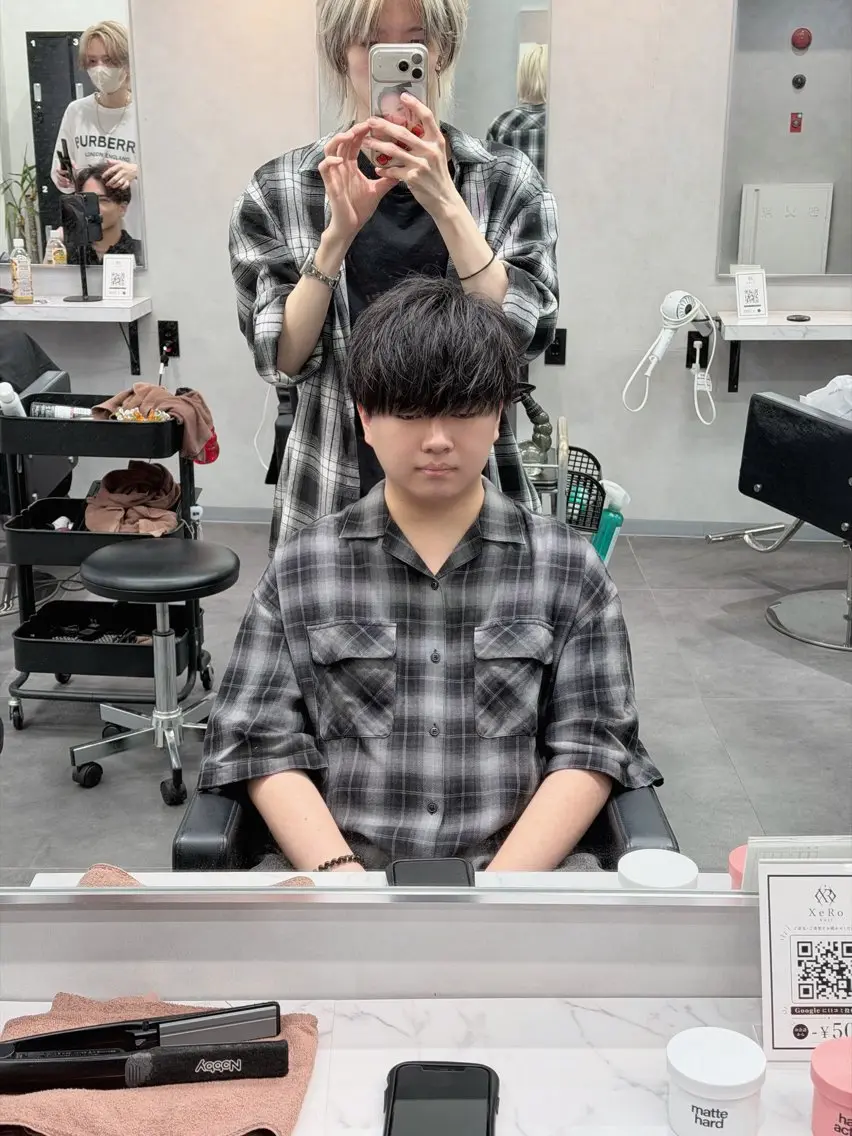 ショート メンズ マッシュ そら/XeRo渋谷 /カットモデル募集のヘアスタイル