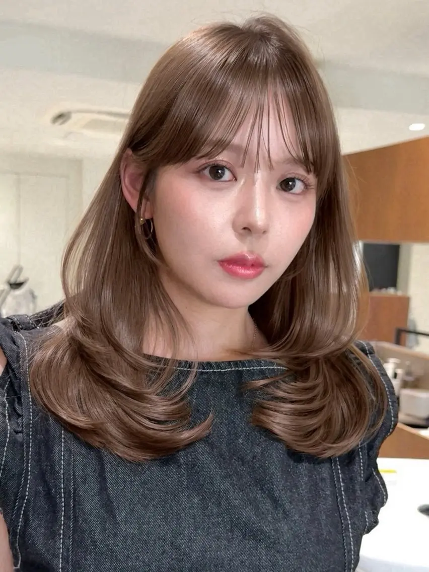 ロング カラー ヘアアレンジ ヘアカラー トリートメント 🫧透明感カラー/ Wカラー🫧namiのヘアスタイル
