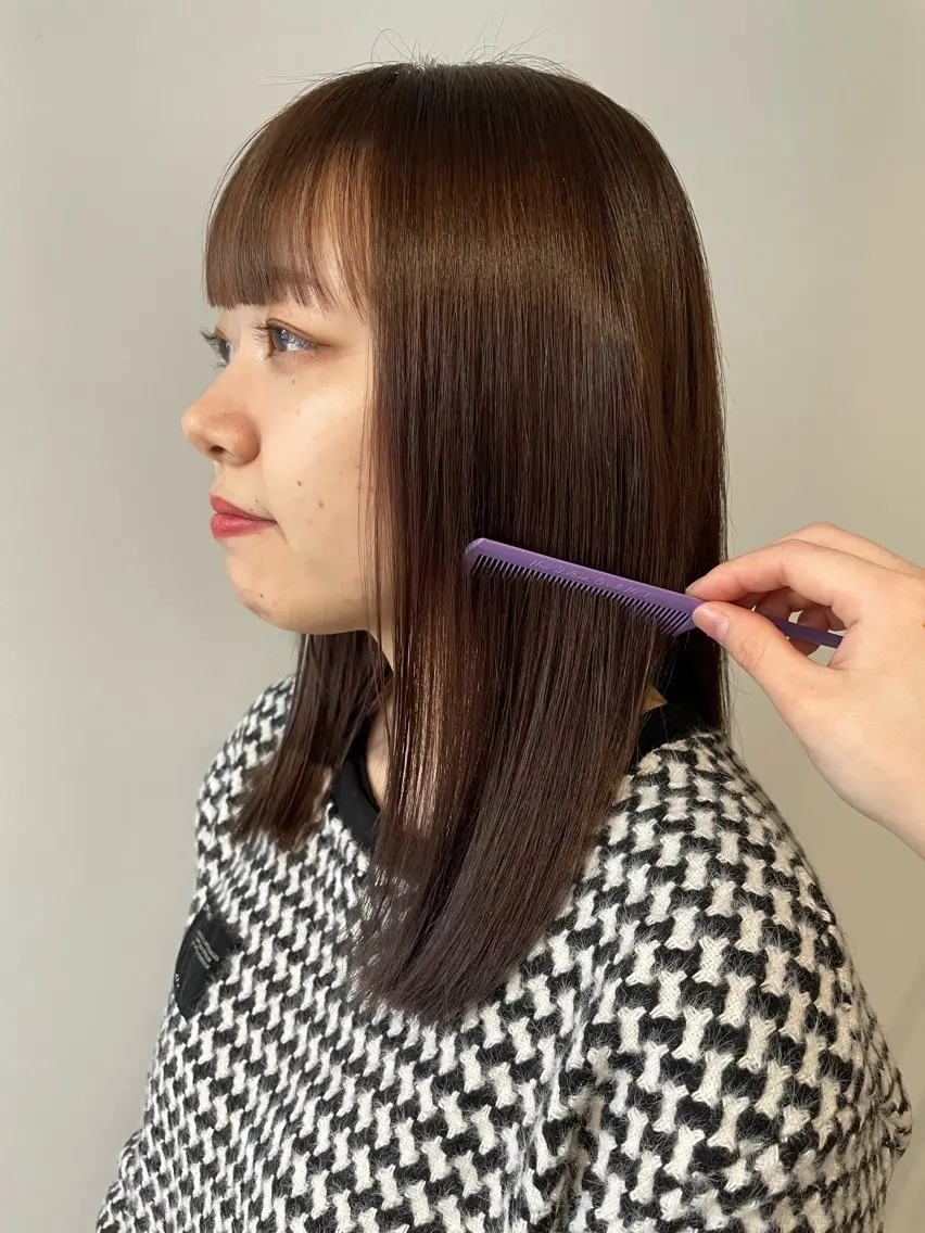 ミディアム 木下 茅沙のヘアスタイル